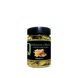 Melanzane A Filetti Conserva di verdure sottolio Quattrociocchi Lazio 320 GR