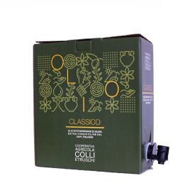 Olio extravergine di oliva Classico Colli Etruschi 3 LT Bag in box