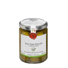 Olive Nocellara Belice Olive Verdi Intere Conservate In Salamoia Frantoi Cutrera Sicilia 290 GR
