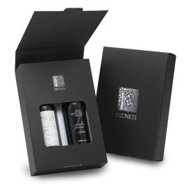 Black & White Confezione regalo olio extravergine di oliva Pruneti Toscana 2 x 100 ML